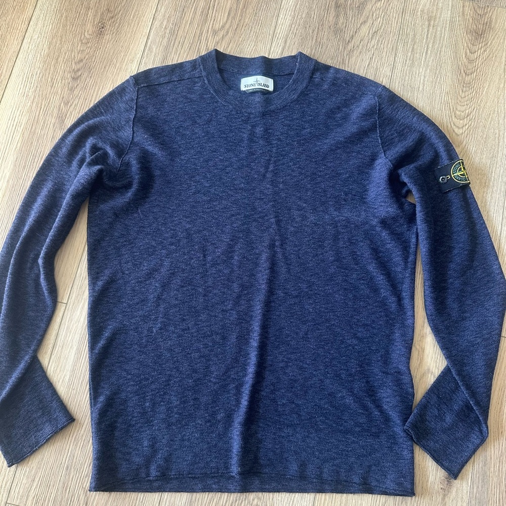 Stone Island Navy Blue Men's Sweater